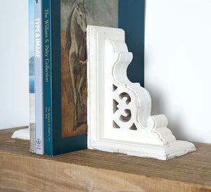 White Washed Corbel Bookend