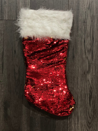 Red/Gold Sequin Stocking