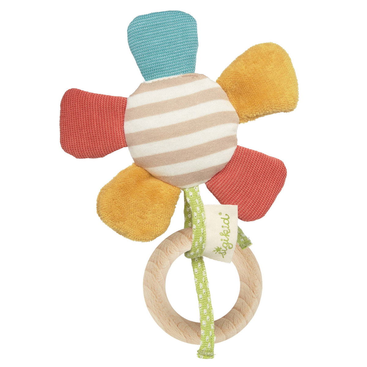 Organic Flower Grasp Toy – Black & White Interiors