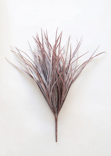 Faux Mauve Grass Bush