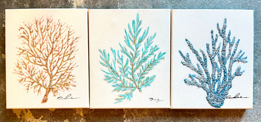 Coral Reef Triptych