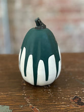 Load image into Gallery viewer, Hand Painted Pumpkin-Green Pour