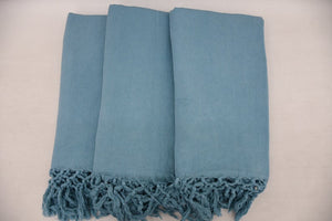 Turkish Bath Towel-Stonewashed Water Blue