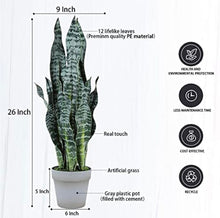 Load image into Gallery viewer, Faux 26” Snake Plant