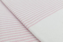 Load image into Gallery viewer, Turkish Hand Towel- Pink Stripe