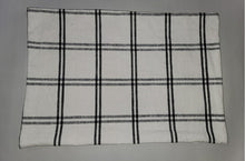 Load image into Gallery viewer, Black and White Plaid Pillow Cover-Kidney