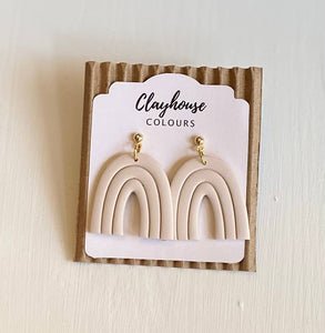 Neutral Rainbow Earrings