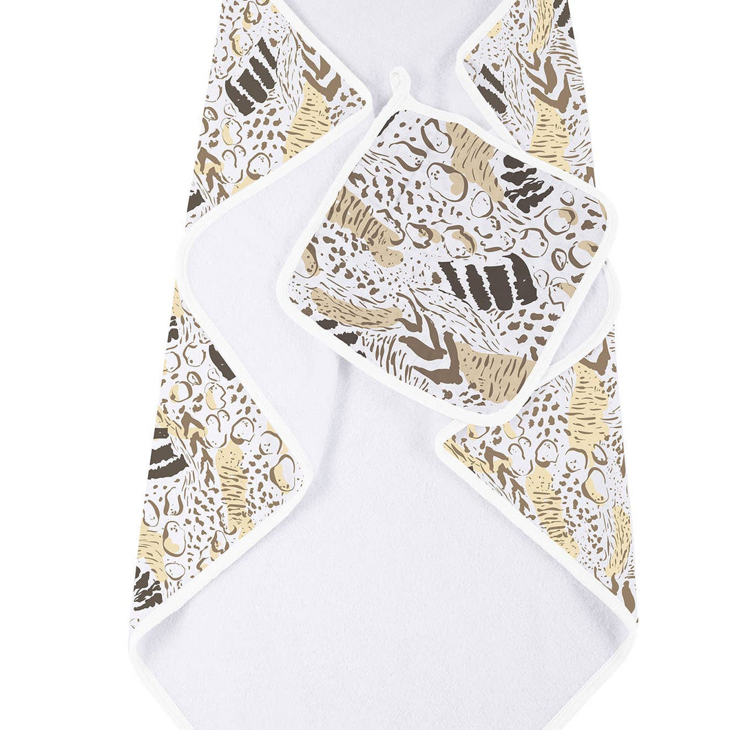 Hooded Towel and Washcloth Sets