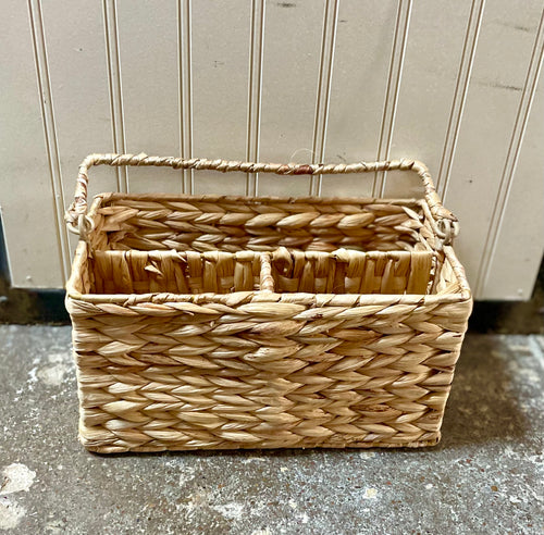 Divided Hyacinth Basket
