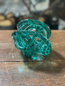 Twisted Handblown Glass Ball