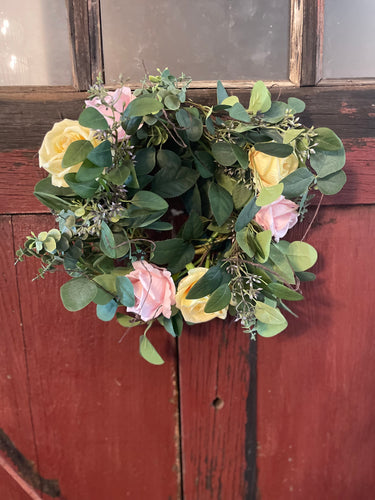 Eucalyptus & Rose Wreath