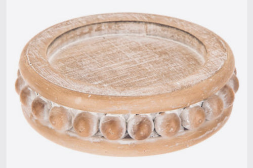 Beaded Pillar Candle Disk