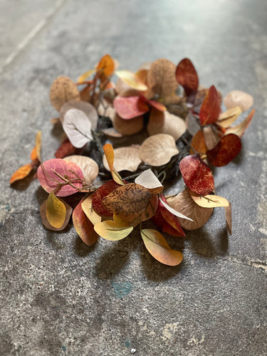 Small Orange Eucalyptus Wreath