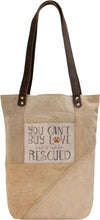 Load image into Gallery viewer, Rescue Dog Recycled Military Tent Tote