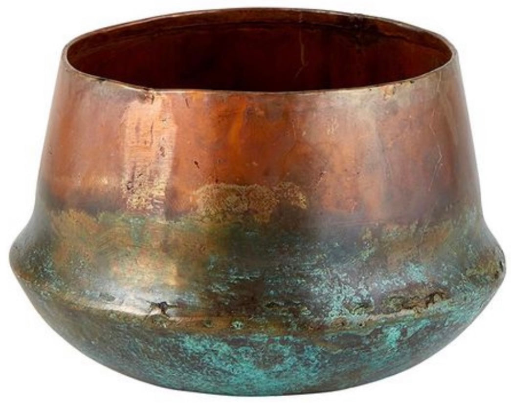 Weathered Copper Pot