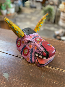 Wood Carved Animal Mask