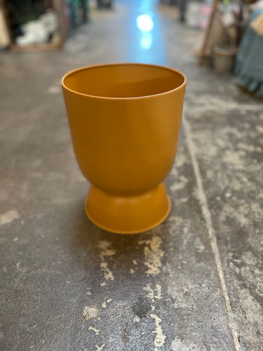 Orange Goblet Planter- Large