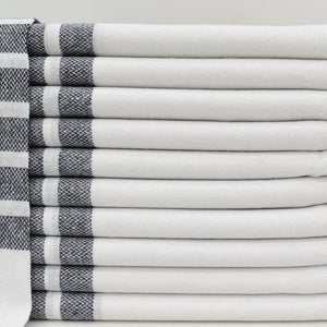 Turkish Bath Towel- Navy and White Large Stripe