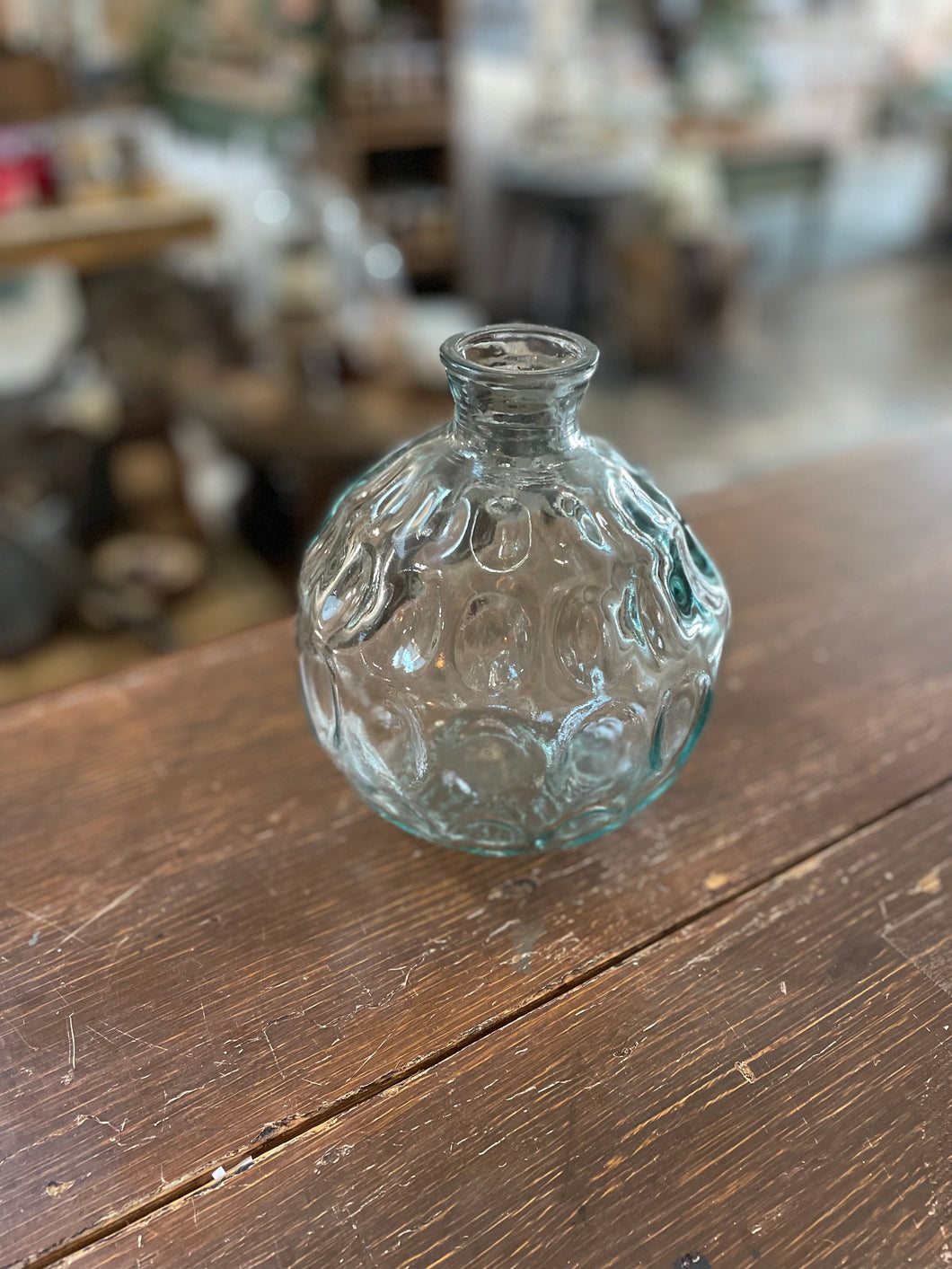 Small Dimple Vase- Clear