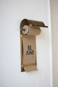 Antique Brass Wall Note Roller