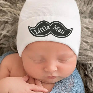 Mustache Baby Hat