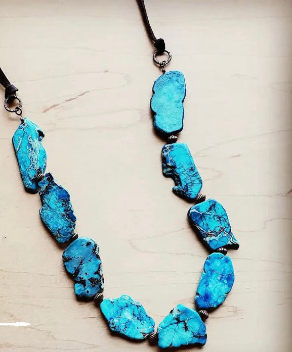 Chunky Blue Regalite Necklace