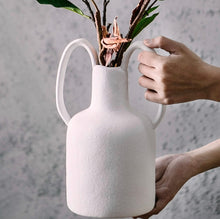 Load image into Gallery viewer, White Vase With Handles