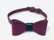 Load image into Gallery viewer, Purple Bow &amp; Collar - Black &amp; White Interiors