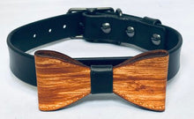 Load image into Gallery viewer, Wood Grain Bow &amp; Collar - Black &amp; White Interiors