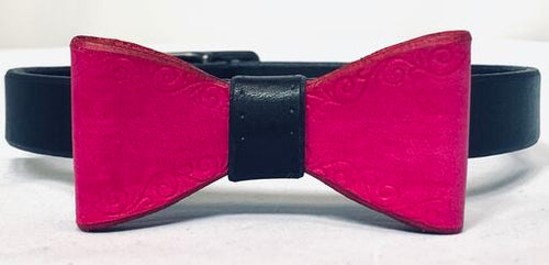 Pink Bow & Collar - Black & White Interiors