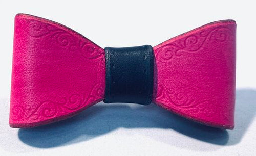 Pink Snap-On Bow Tie - Black & White Interiors