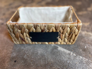 Hyacinth Grass Basket w/ Tag-small