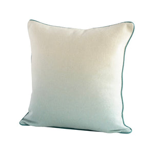 Teal/Cream Ombre Pillow Cover