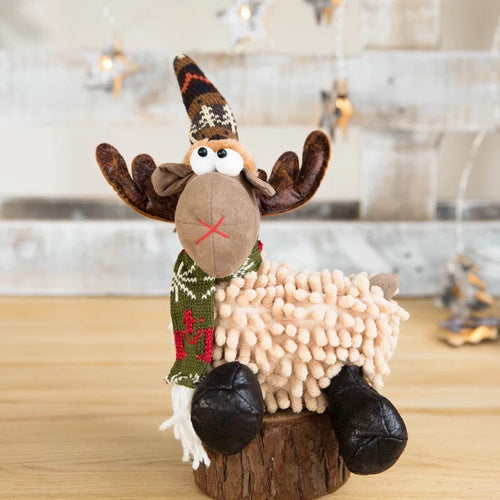 Fluffy Laying Reindeer