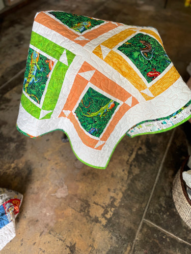 Lizard/Bug Handmade Quilt