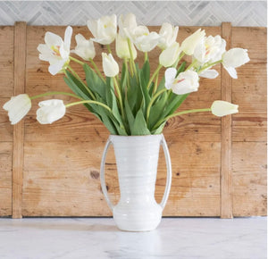 Ceramic Farmhouse Vase w/ Handles