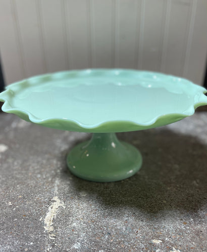 Mint Ruffle Cake Stand