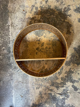Load image into Gallery viewer, Moroccan Metal and Wood Round Wall Shelf