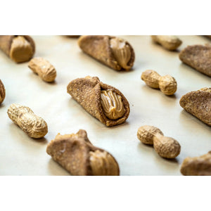 Peanut Butter Cannoli Dog Treats