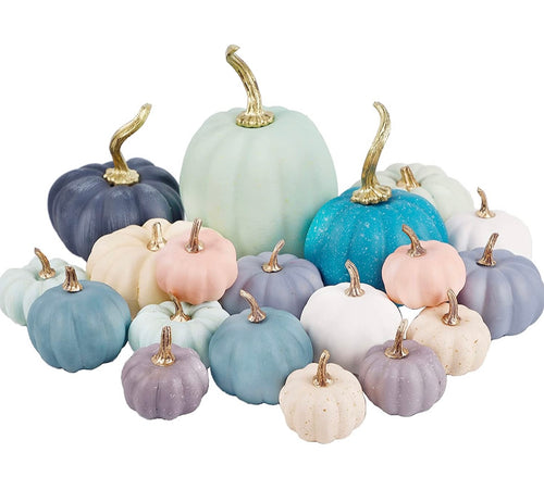 Color/Gold Foam Pumpkins