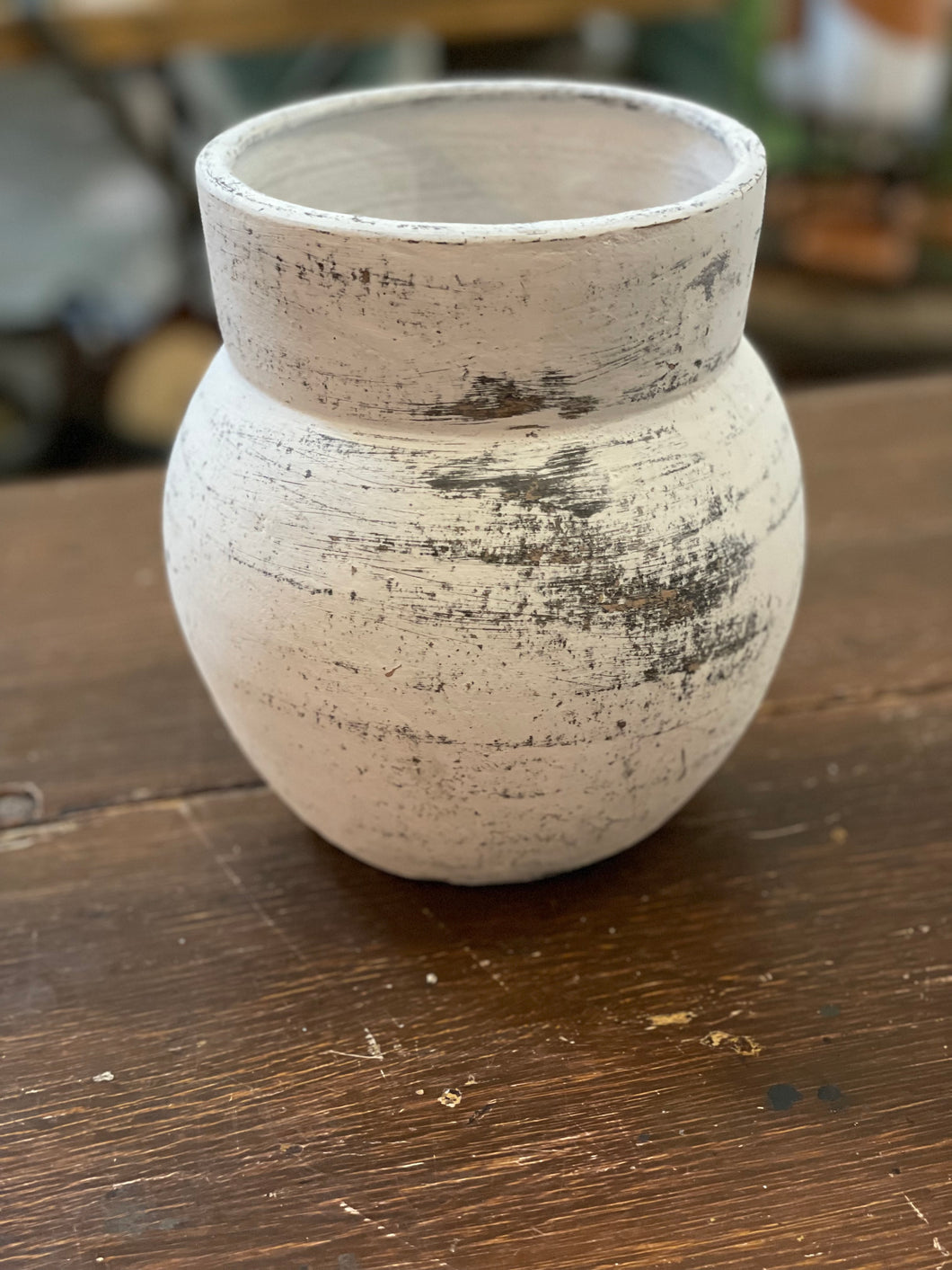 White Pot Vase