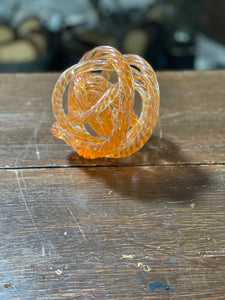 Twisted Handblown Glass Ball