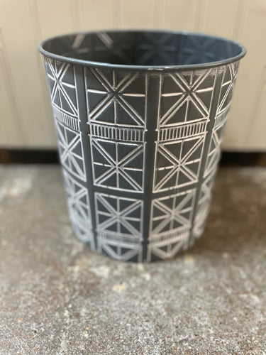 Metal Boho Bucket Planter