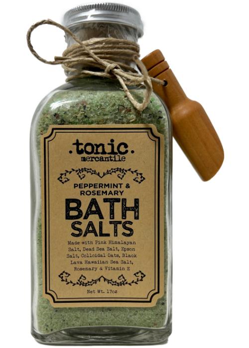 PEPPERMINT AND ROSEMARY BATH SALTS