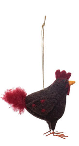 Felt Chicken Ornaments
