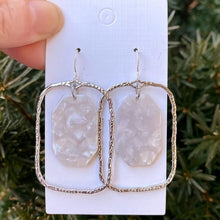 Load image into Gallery viewer, Ivory Silver Chandelier Earrings