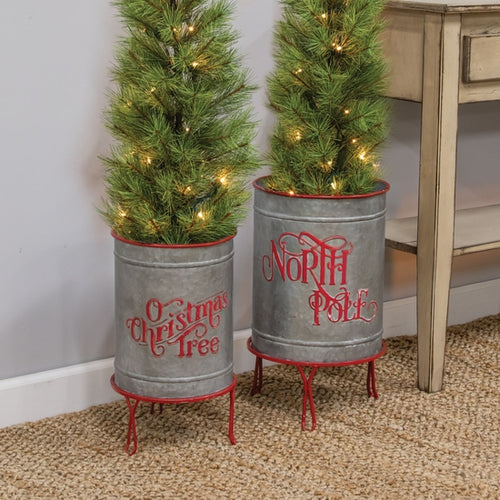 North Pole Planter Set