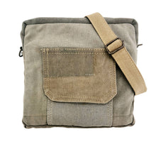 Load image into Gallery viewer, Recycled Military Tent Crossbody w/ Flap Pocket