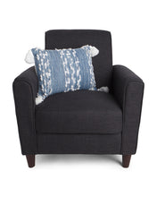 Load image into Gallery viewer, Boho Tassel Kidney Pillow-Blue &amp; White