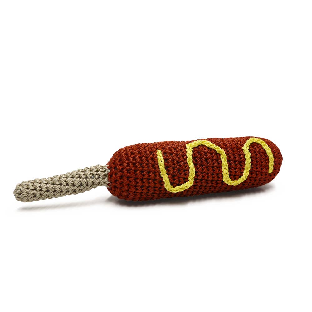 Crochet Hot Dog Toy